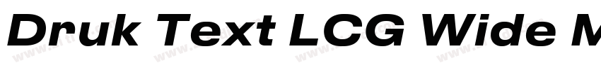 Druk Text LCG Wide M字体转换